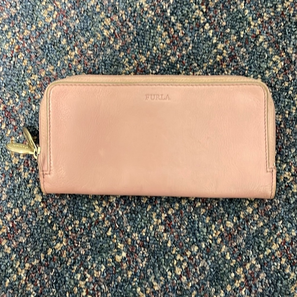 Used Furla Pink Wallet